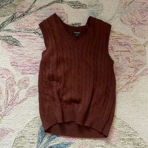 Brown tank top sweater
